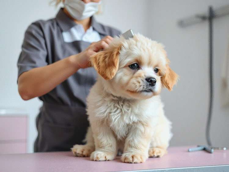 Toilettage des chiots à Reims