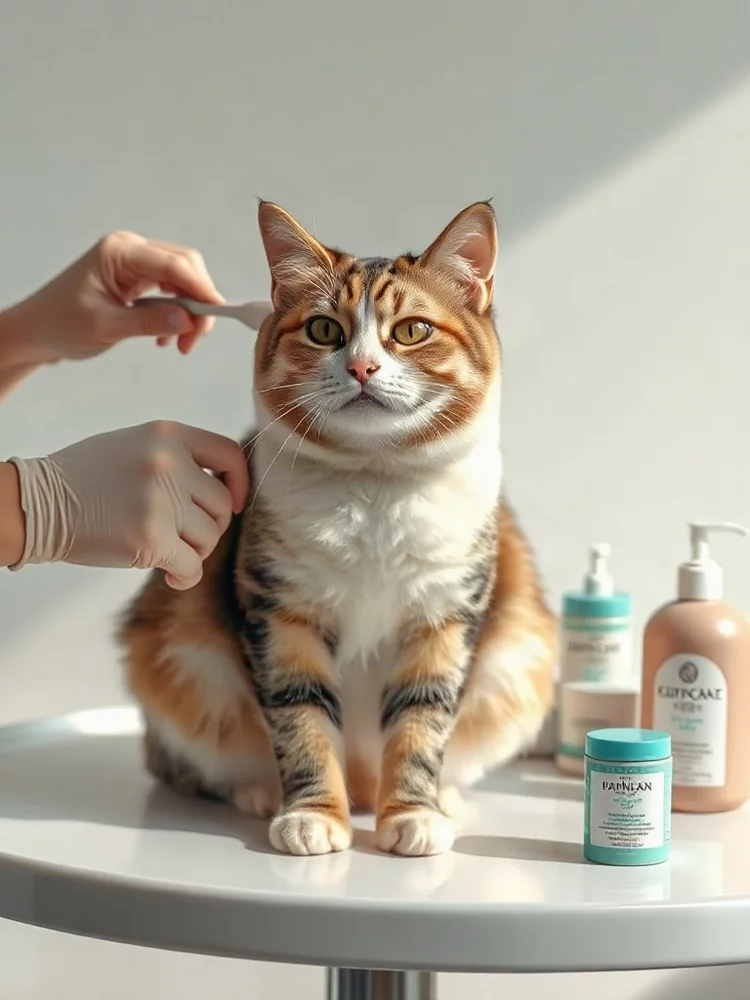 Soins dermatologiques pour chats