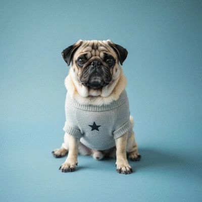 Groomer gently washing a happy dog in a clean, modern grooming salon, no text, no words, no typography