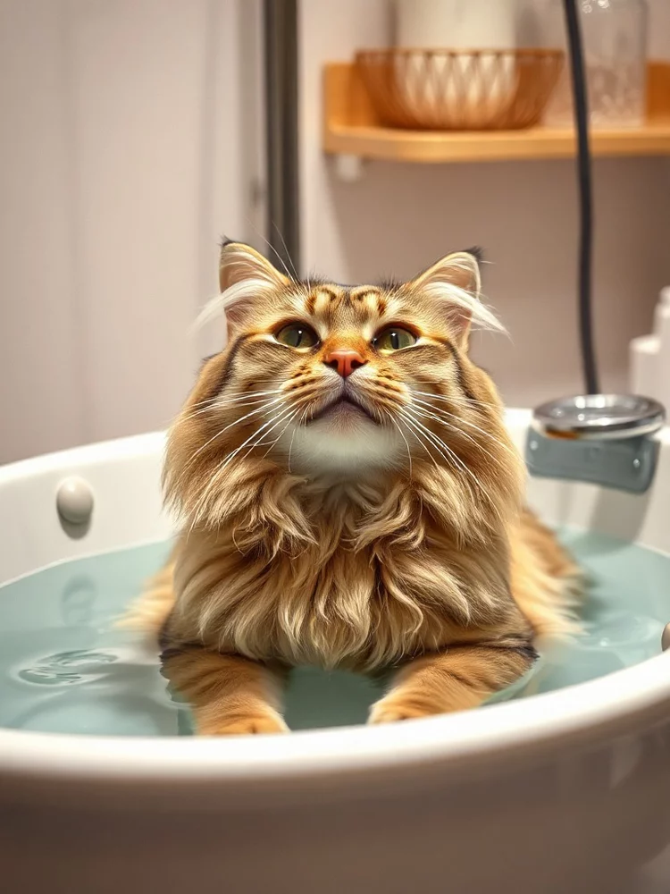 Toilettage de chats relaxant
