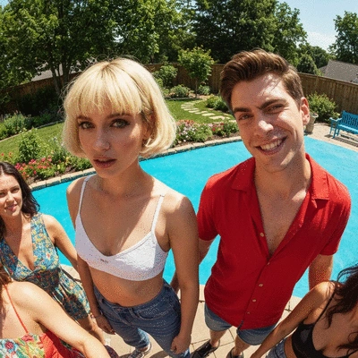 Professional groomer cleaning a dog's ear with a cotton swab, close-up