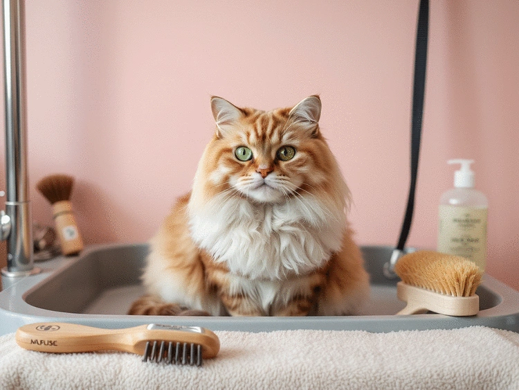 Toilettage doux pour chats à Reims